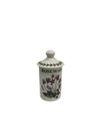 Set of six Portmeirion Botanic Garden ceramic spice jars