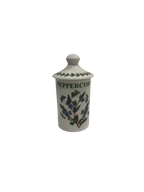 Set of six Portmeirion Botanic Garden ceramic spice jars