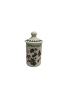 Set of six Portmeirion Botanic Garden ceramic spice jars