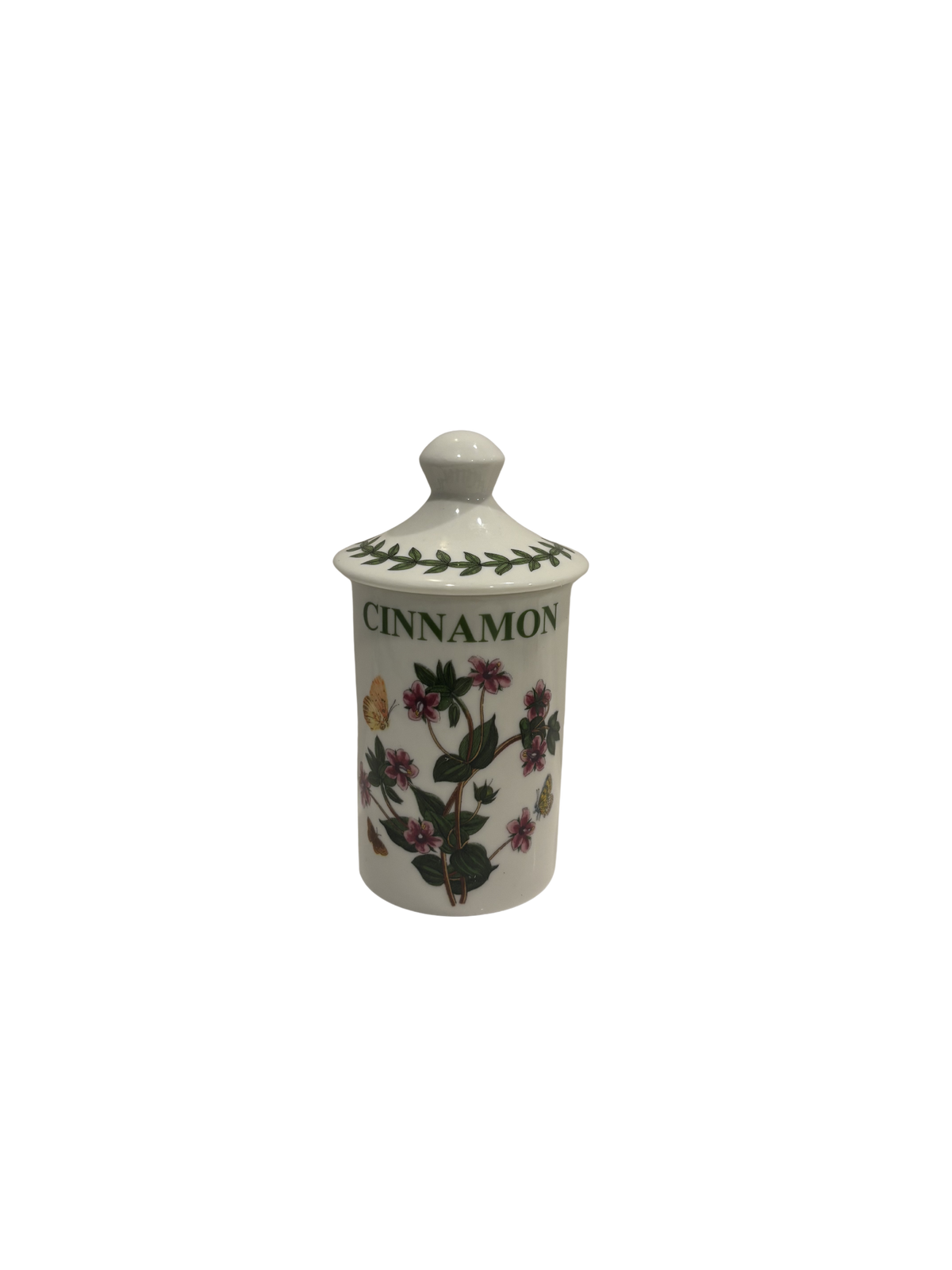 Set of six Portmeirion Botanic Garden ceramic spice jars