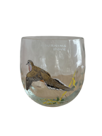 Set of 4 Vintage West Virginia Glass Specialty game bird tumblers