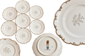 Schumann Arzberg Platinum Glow Plates- Set of Seven , 8”