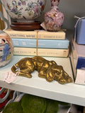 Vintage Cast Brass Sleeping Hound