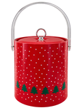 Christmas tree ice bucket front with clear handle