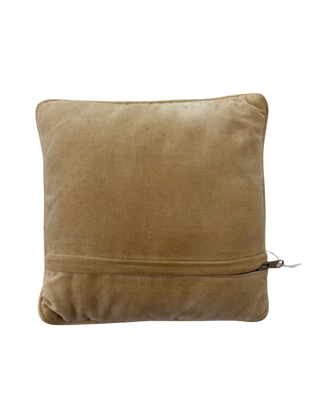 Vintage Needlepoint Joy Square Pillow