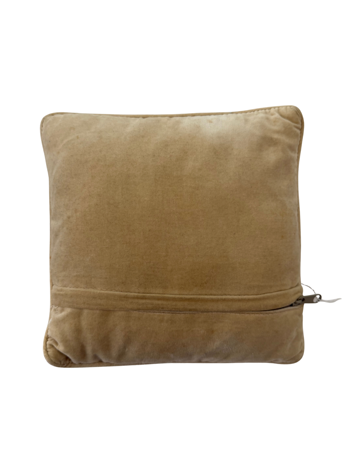 Vintage Needlepoint Joy Square Pillow
