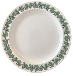 Wedgwood green grapevine plate front with background removed