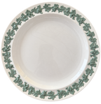 Wedgwood green grapevine plate front with background removed