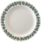 Wedgwood green grapevine plate front with background removed