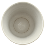 Italian ceramic urn with yellow flowers — interior