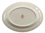 Back of Mason's Vista platter with maker's mark and vintage wear
