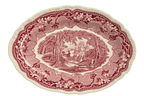 Vintage Mason's Vista red transferware oval platter