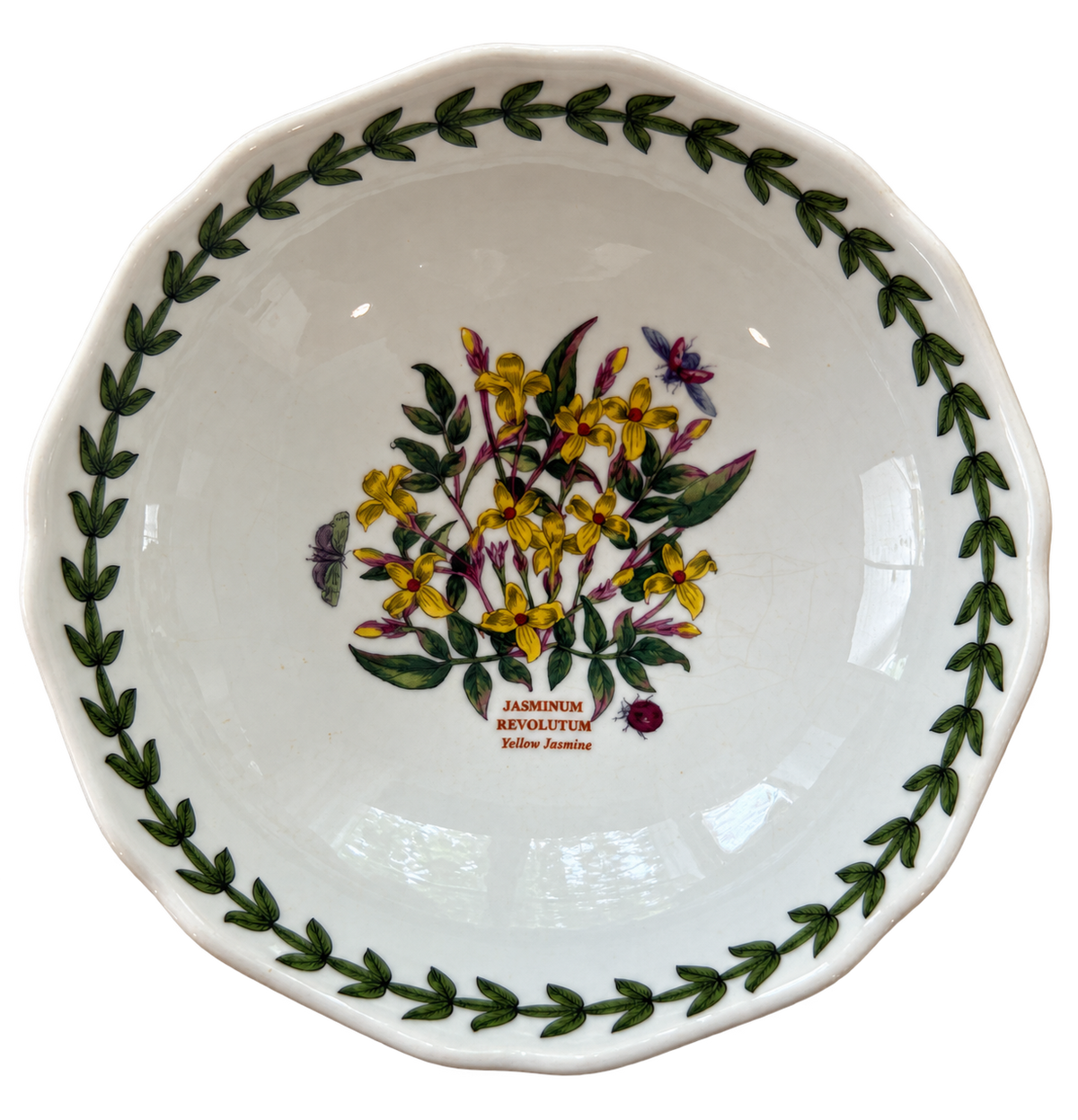 Portmeirion Botanic Garden Terrace yellow jasmine pedestal bowl