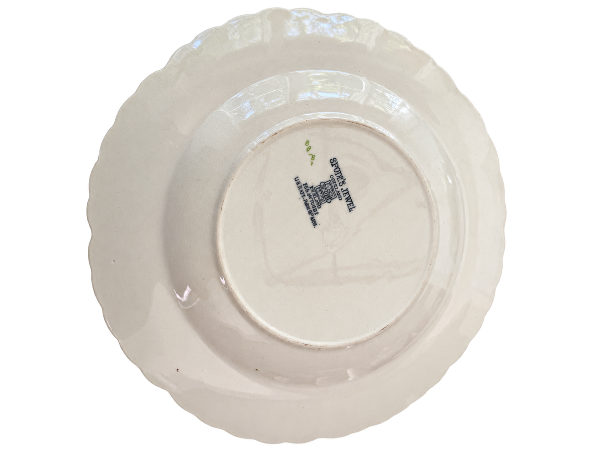 Spode’s Jewel Copeland England backstamp and glaze crazing
